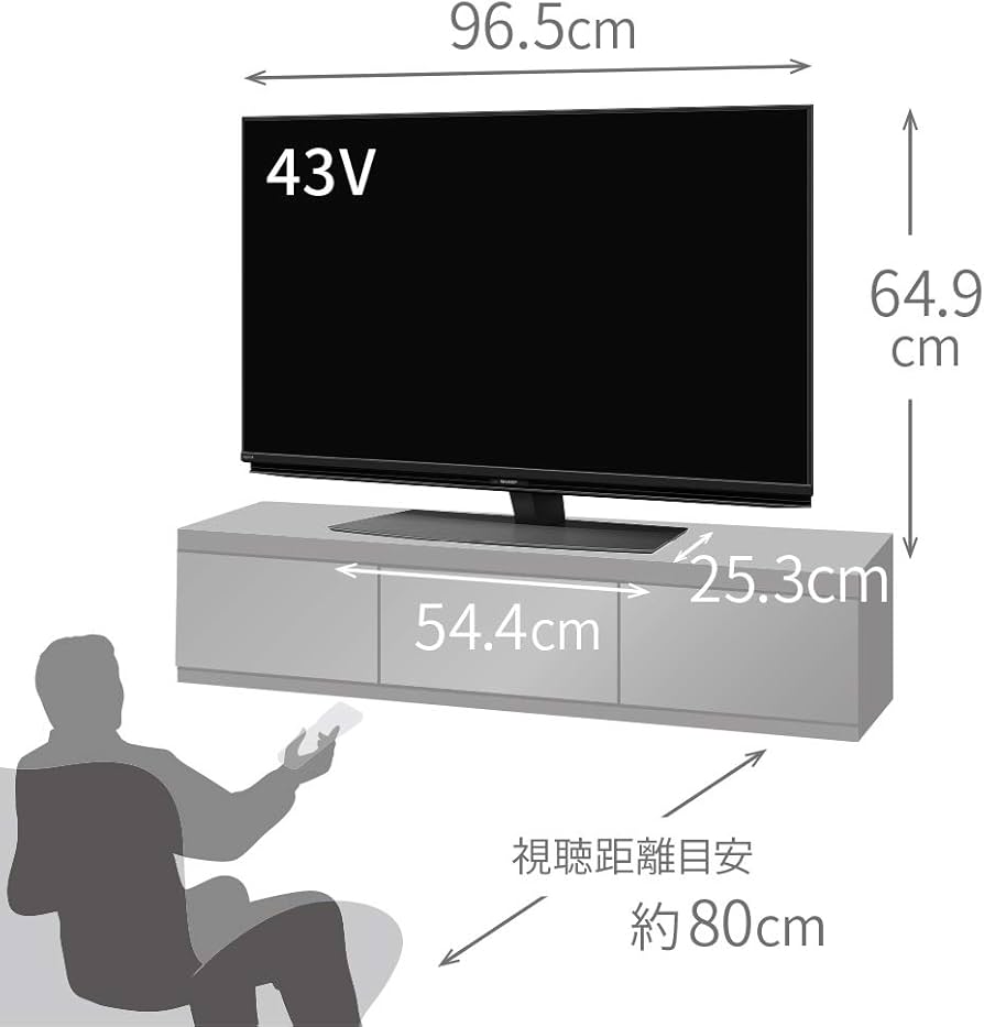 Amazon | シャープ 43V型 液晶 テレビ AQUOS 4T-C43CN1 4K チューナー