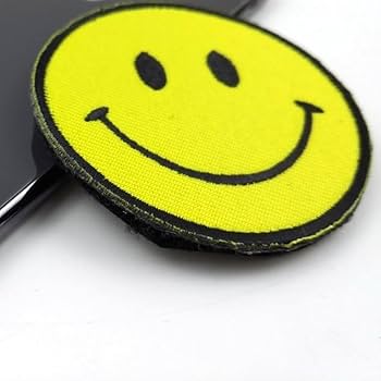 Amazon.co.jp: [F NODE] スマイルマーク 丸型 タクティカル パッチ