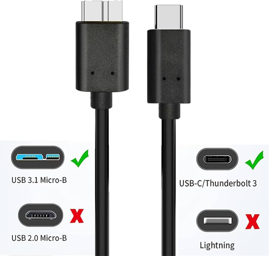 Amazon.co.jp: USB Type C to USB 3.1 変換ケーブル USB C 外付けhdd