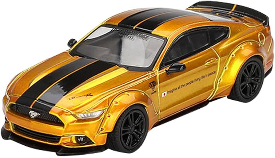 Amazon | MINI GT 1/64 LB☆WORKS フォード マスタング LBゴールド (左