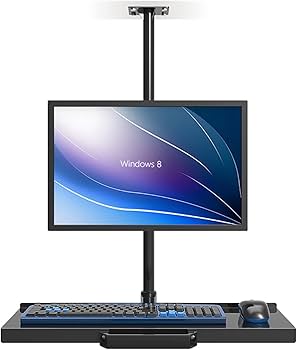Amazon.co.jp: キーボードPCモニターアーム,VESAキーボードトレイ付き
