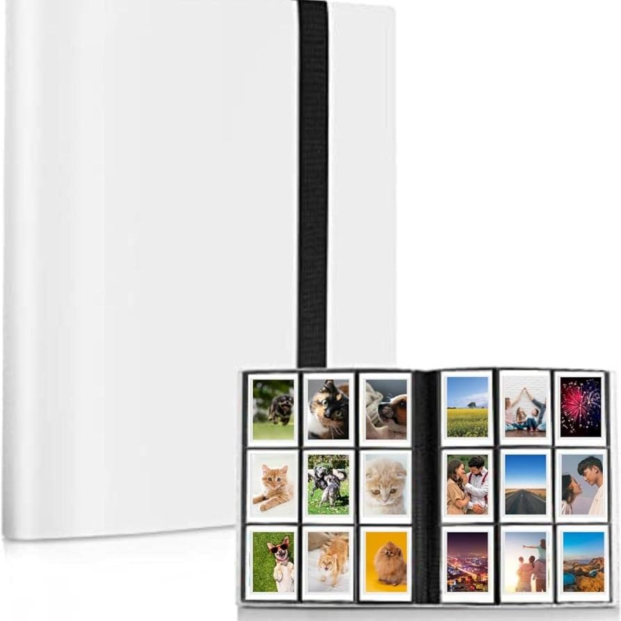Amazon.co.jp: アルバム チェキ ポラロイド写真に最適 (360枚, 白