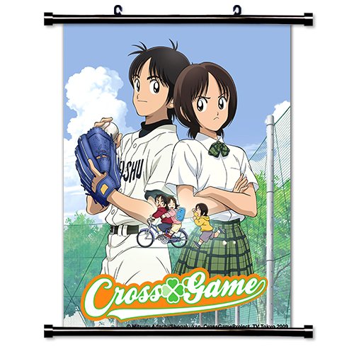 Amazon｜クロスゲーム アニメ 布製 壁掛けスクロールポスター (32x41