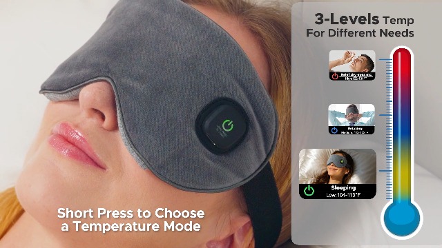 Amazon.com: Ezona Cotton Cordless Heated Eye Mask, 2000mAh Warm