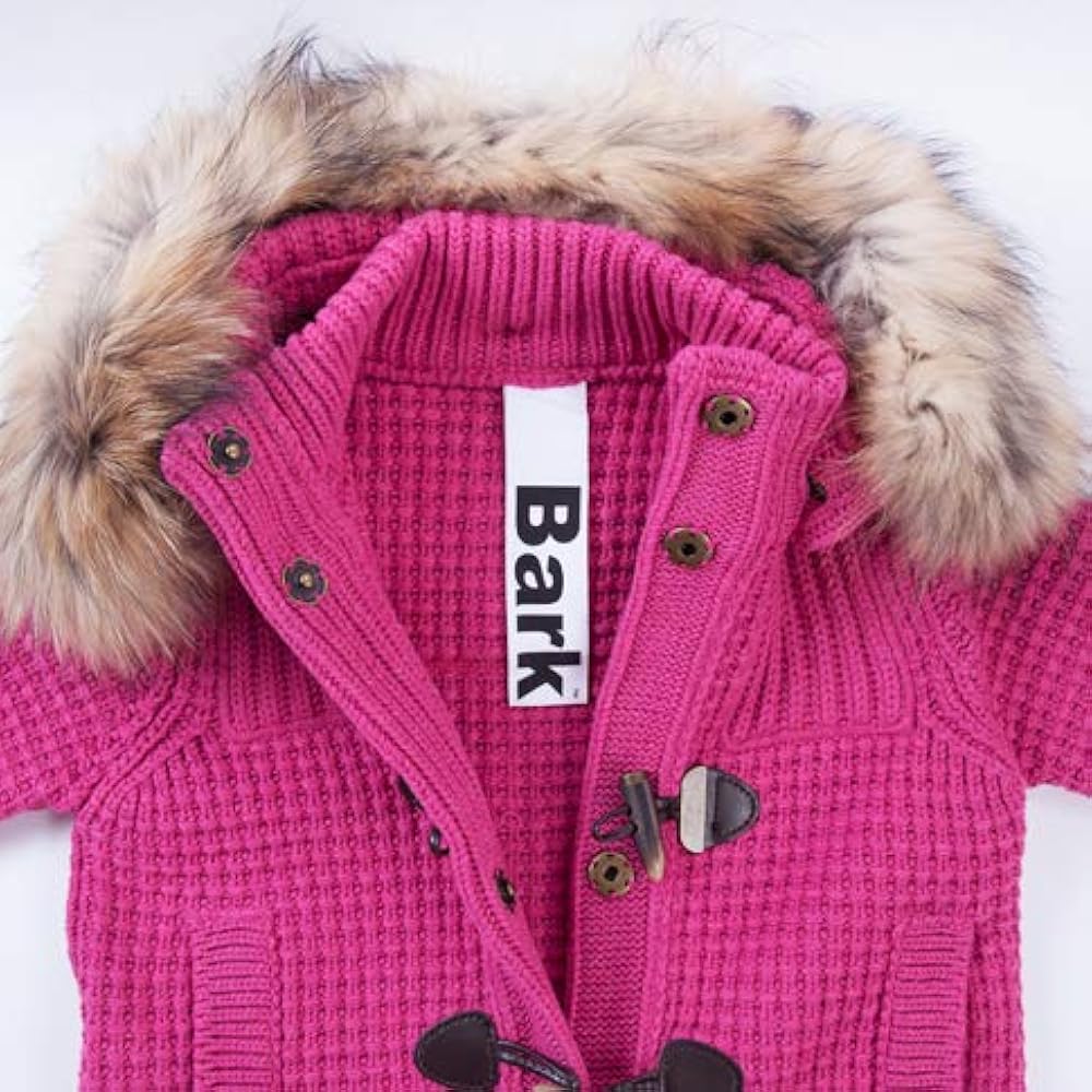 Amazon | [バーク] レディース ファー付き ニットダッフルコート