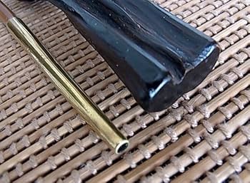 Amazon.co.jp: 4-80煙草入 喫煙具 海松 黒珊瑚 煙管筒 キセル差し 黄銅