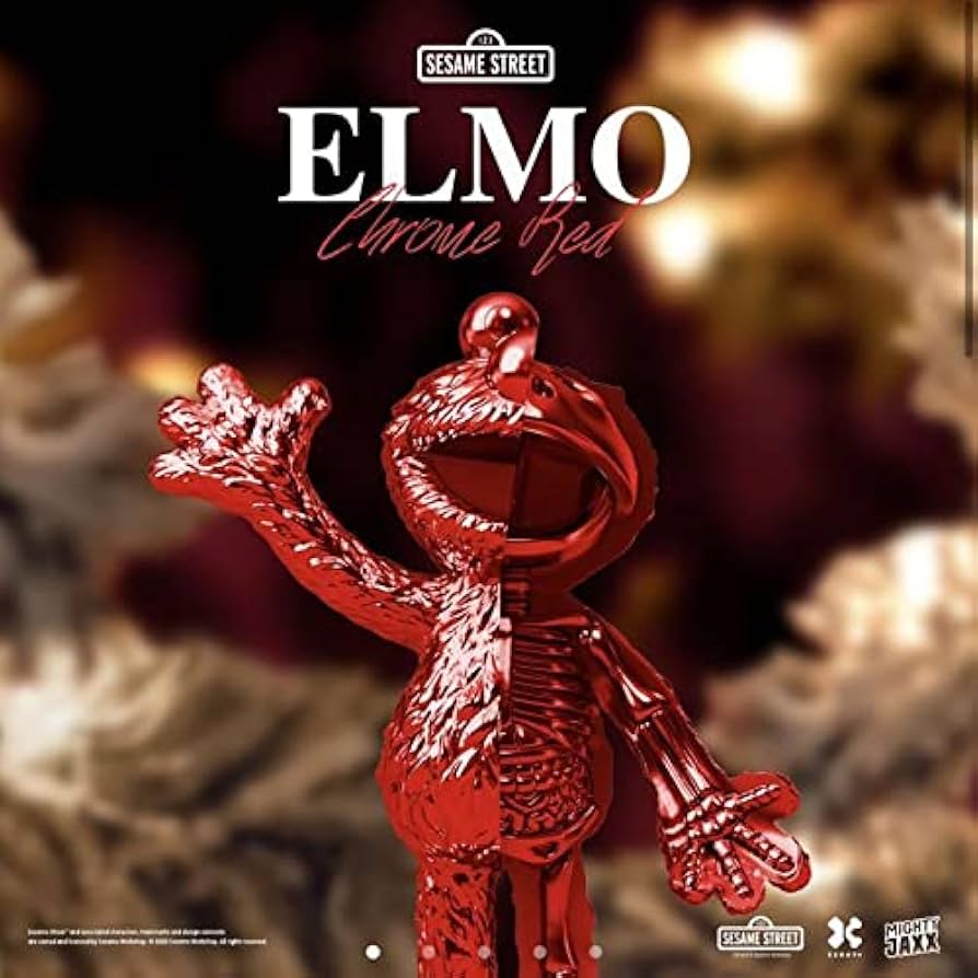 アメコミ XXRAY Plus x MJ Elmo Chrome Red Edition Mighty Jaxx XXRAY