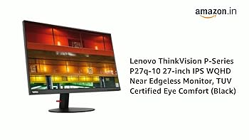 Lenovo ThinkVision P-Series P27q-10 27-inch IPS WQHD Near Edgeless