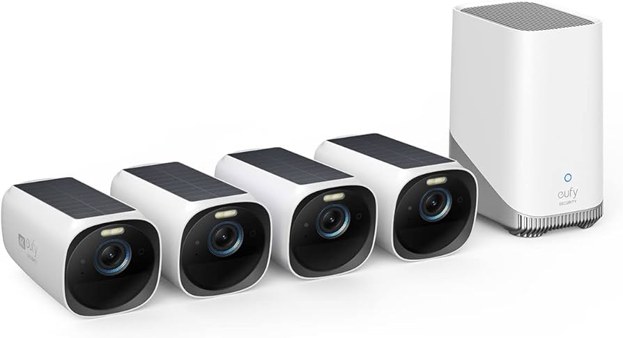 Amazon.com: eufy Security eufyCam S330 (eufyCam 3) 4-Cam Kit