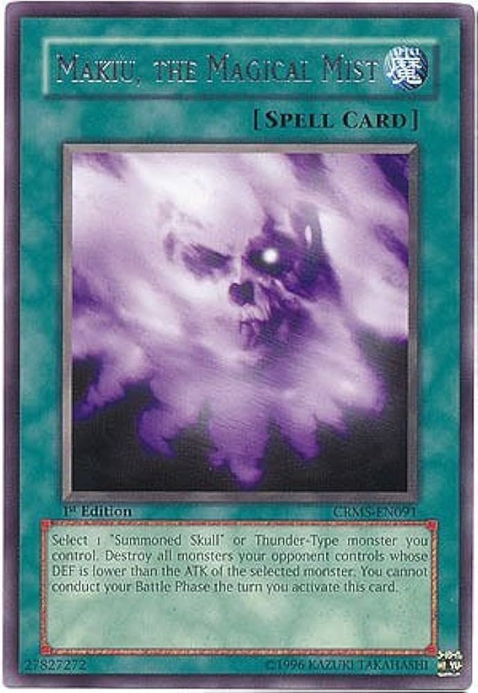 Amazon.com: Yu-Gi-Oh! - Makiu, The Magical Mist (CRMS-EN091
