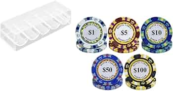 Amazon | モンテカルロ カジノチップ ポーカーチップ バカラチップ