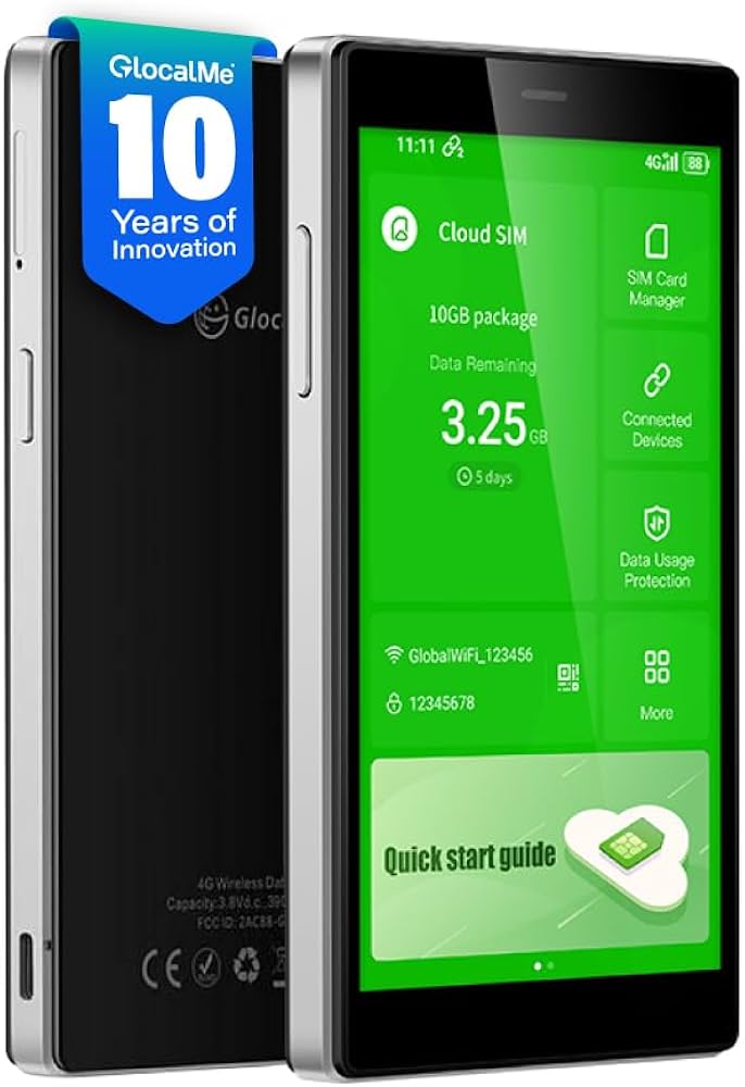 Amazon.com: GlocalMe G4 Pro 4G LTE Mobile Hotspot with Global 1GB