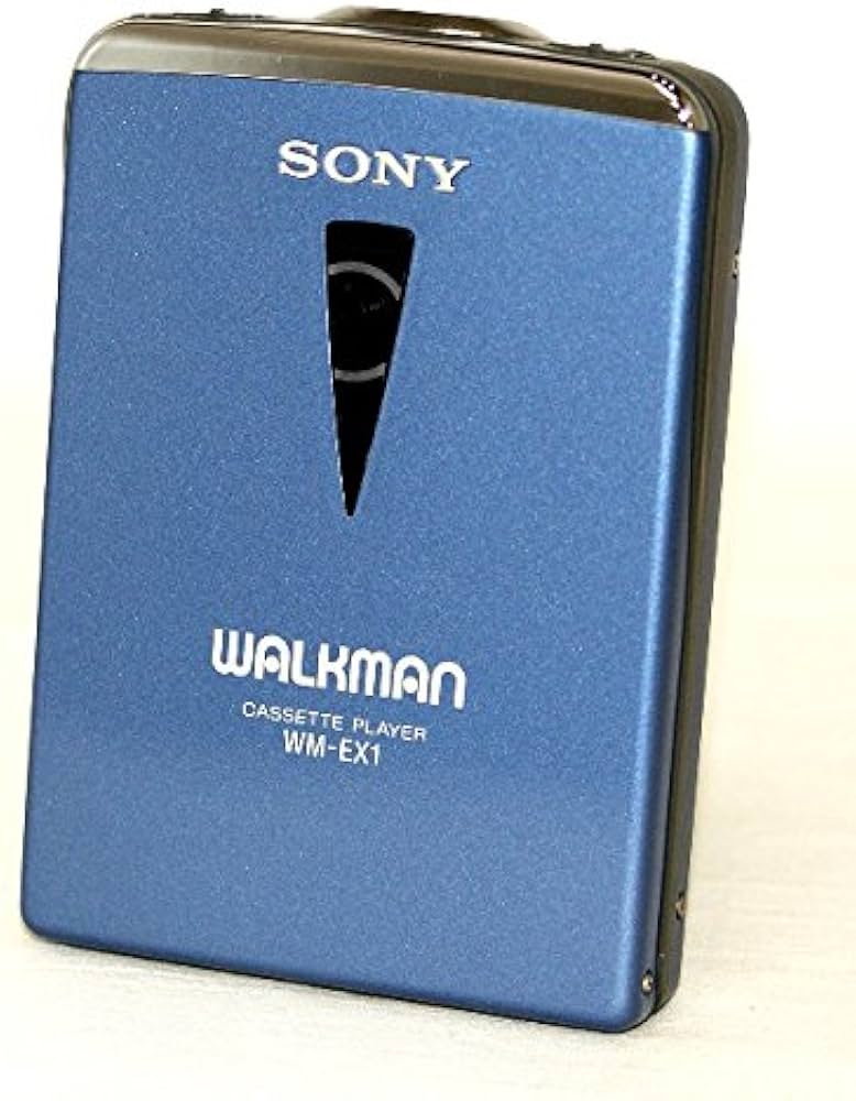 SONY WALKMAN カセットプレーヤー 青 ケース付き ジャンク品 SONY