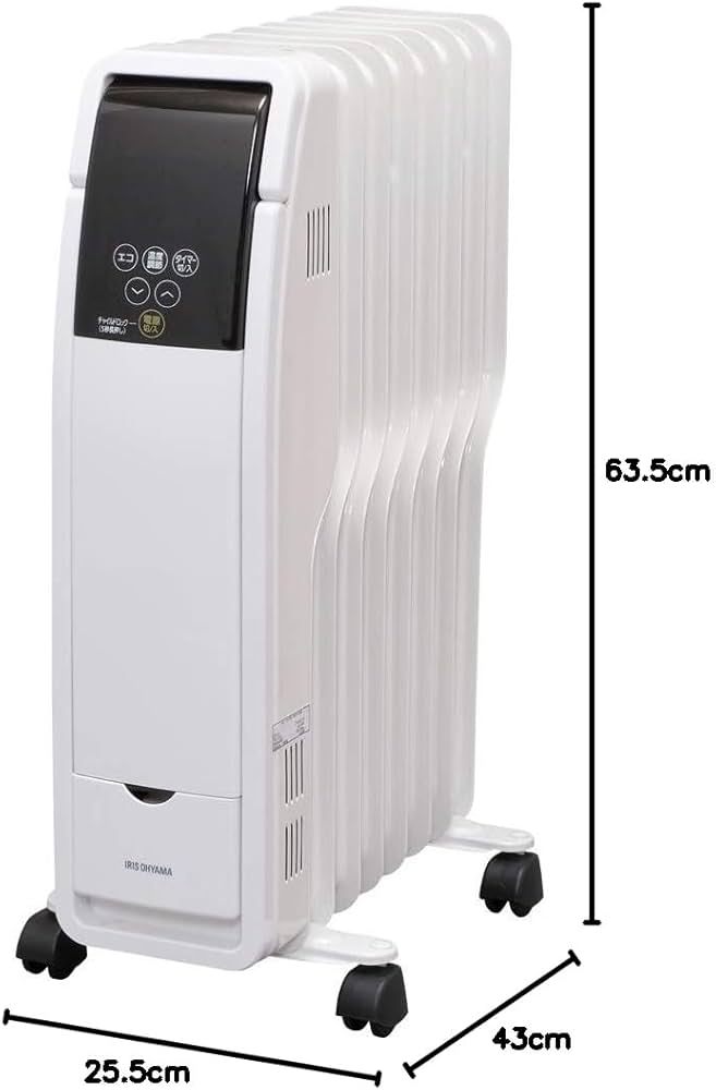 Amazon | アイリスオーヤマ ヒーター オイルヒーター 8畳 ウェーブ型