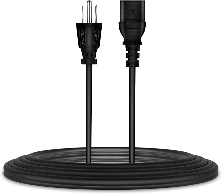 Amazon.com: J-ZMQER 6ft UL AC Power Cable Cord Compatible with
