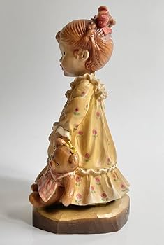 Amazon | ビンテージ ANRI アンリ 木彫り人形 サラ ケイ Nightie Night