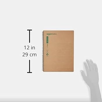 amazon basics Eco-Friendly Notebook, A4, Pack of 2, 80 Sheets Each
