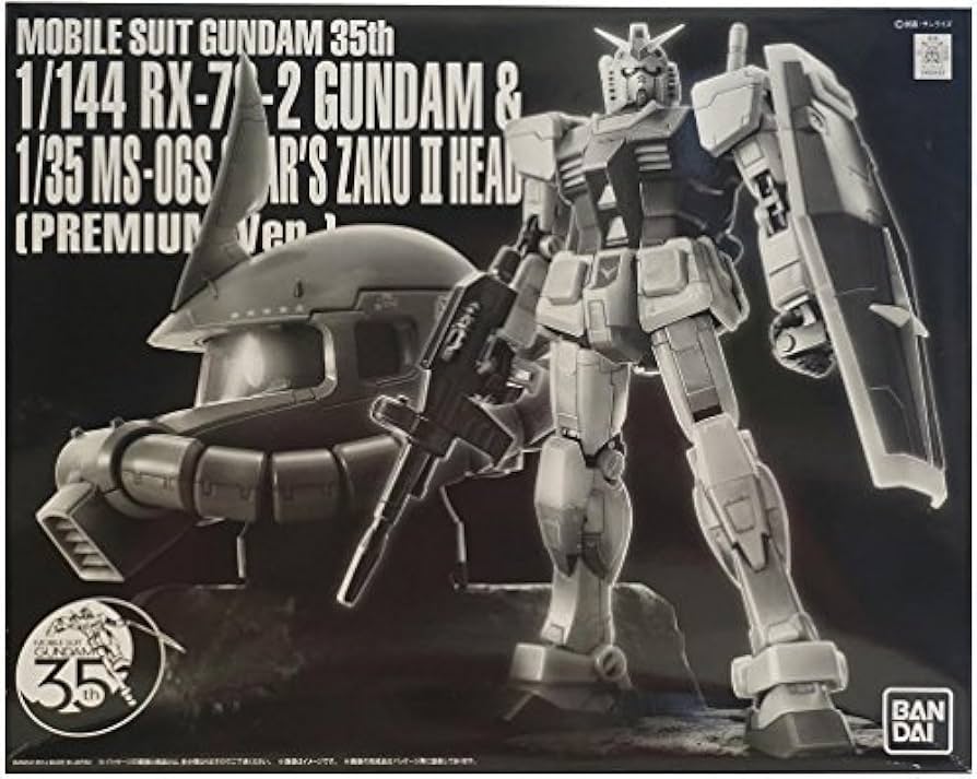 Amazon.com: RG RX-78-2 Gundam & UCHG Char's Zaku II Head P-Bandai