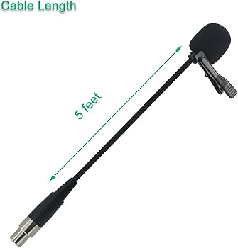 Amazon.com: XLR Lavalier Microphone Replacement for AKG Samson