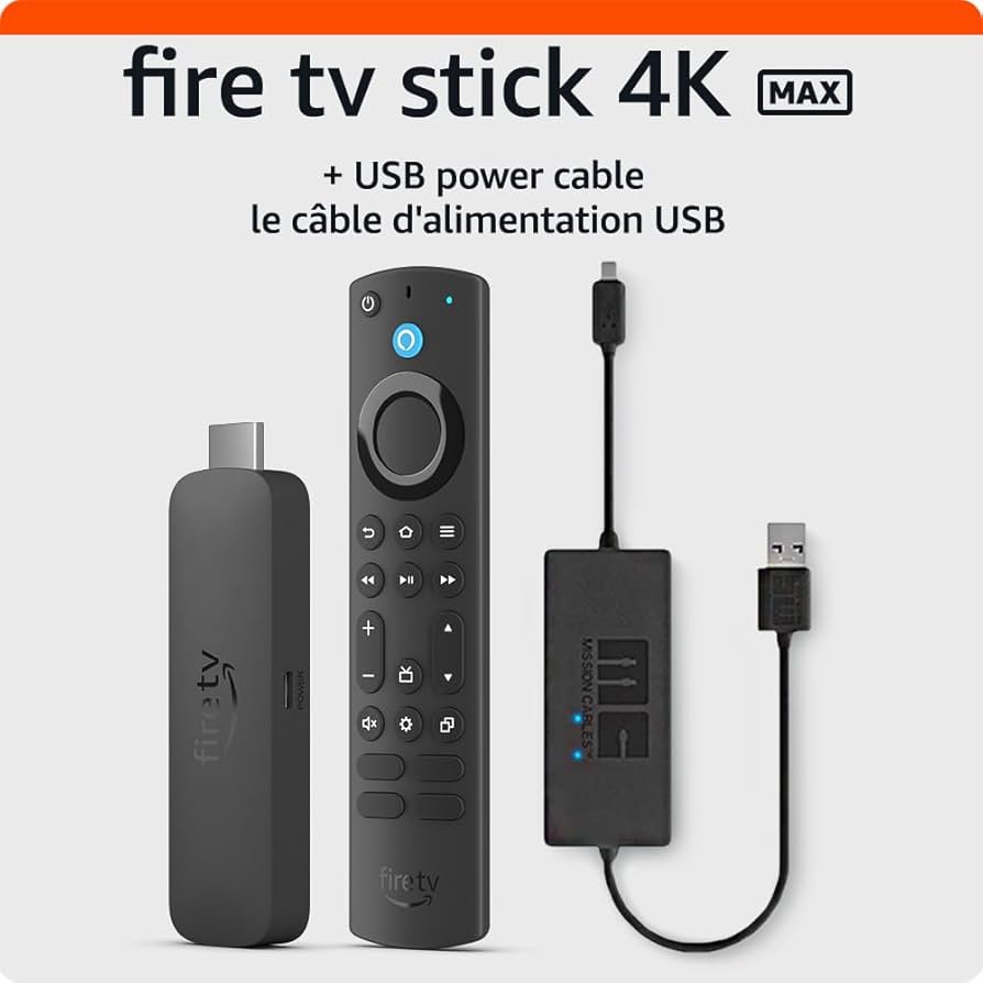 Amazon Fire TV Stick 4K Max with USB Power Cable : Amazon.ca