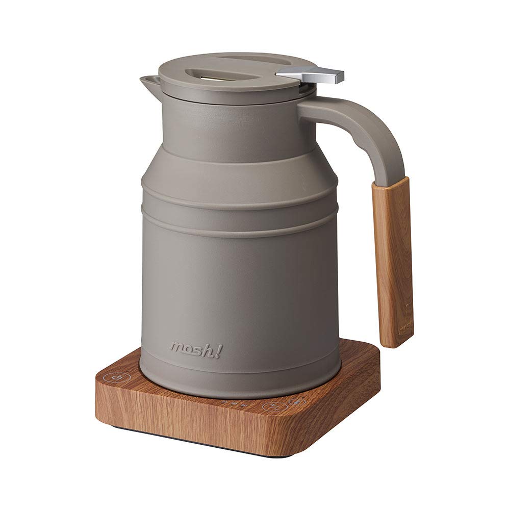 Amazon | mosh! モッシュ 電気ケトル M-EK1 (ブラウン) | mosh! | 電気
