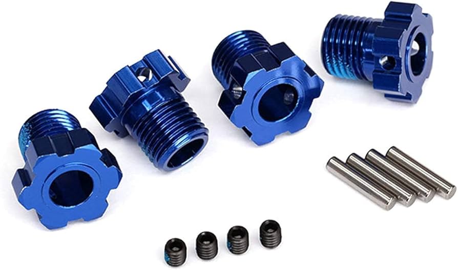 Amazon.com: Traxxas 8654 Aluminum 17Mm Splined Wheel Hubs, Blue