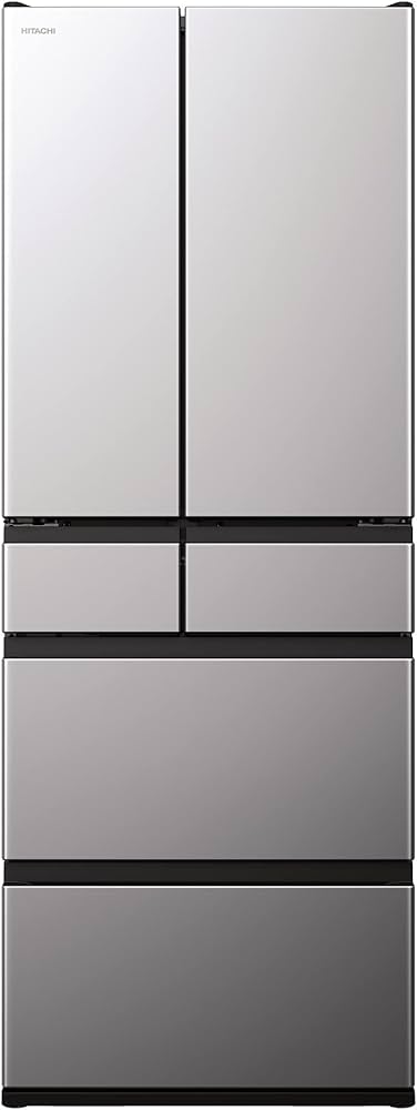 Amazon | 日立 冷蔵庫 幅68.5cm 567L ブラストシルバー R-KWC57R S 6