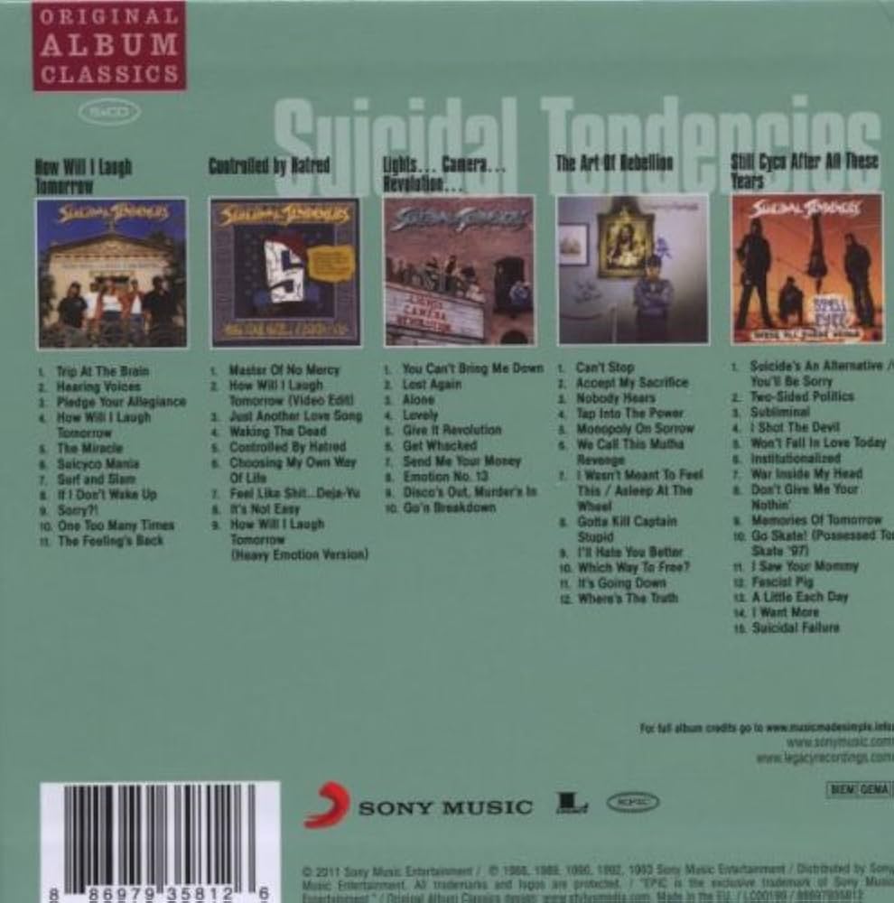 SUICIDAL TENDENCIES - Original Album Classics - Amazon.com Music
