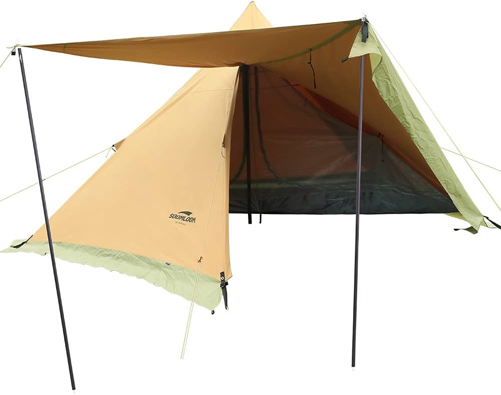 Amazon | Soomloom二人用テントHAPI 2P インナー＆スカート付き 焚き火