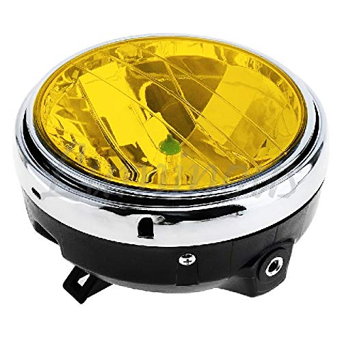 Amazon | 180パイ イエローレンズ ヘッドライト ケース メッキ マルチ
