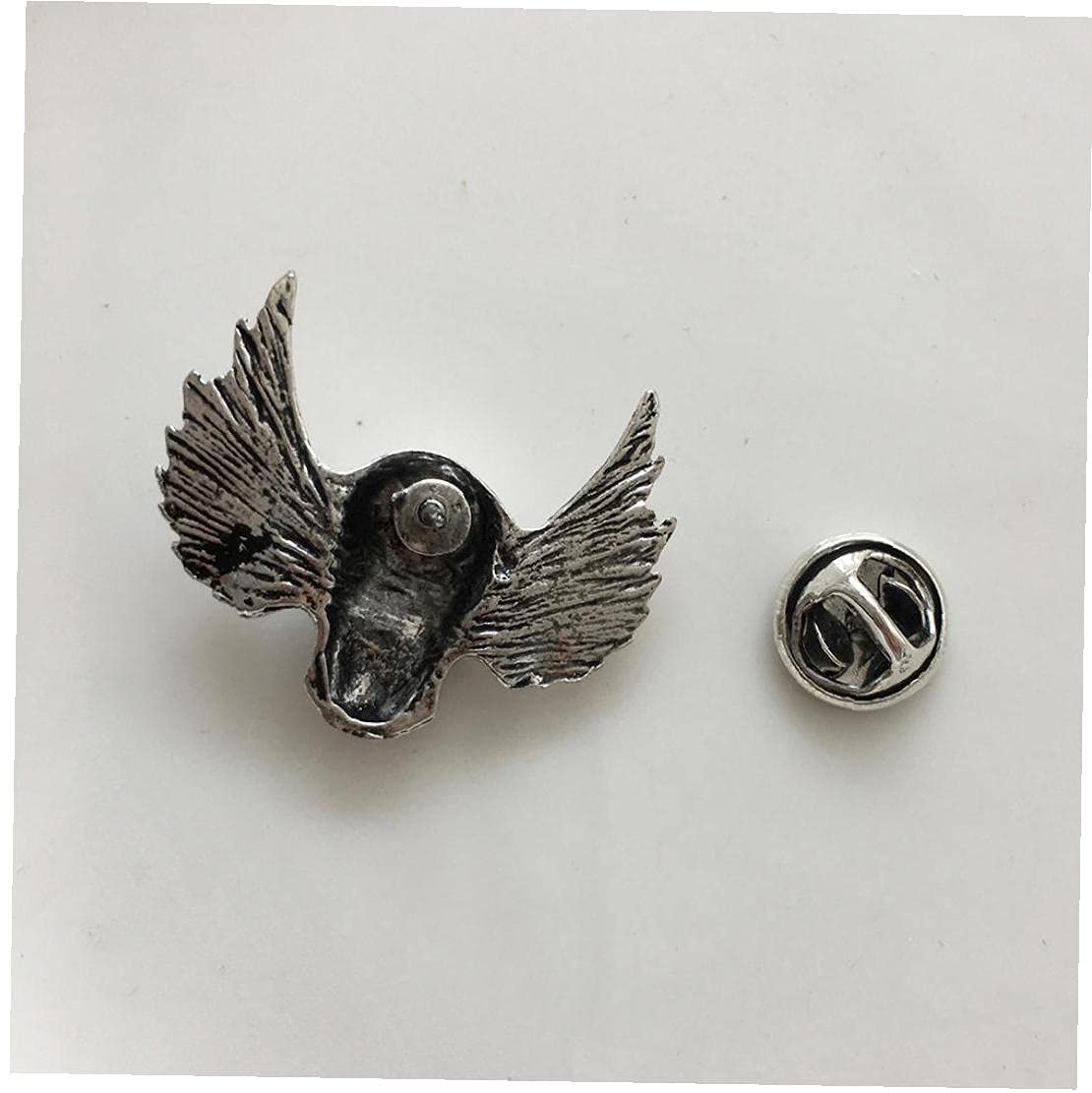 Amazon.co.jp: ピンバッジ スカル 羽付き おもしろい 徽章 合金製