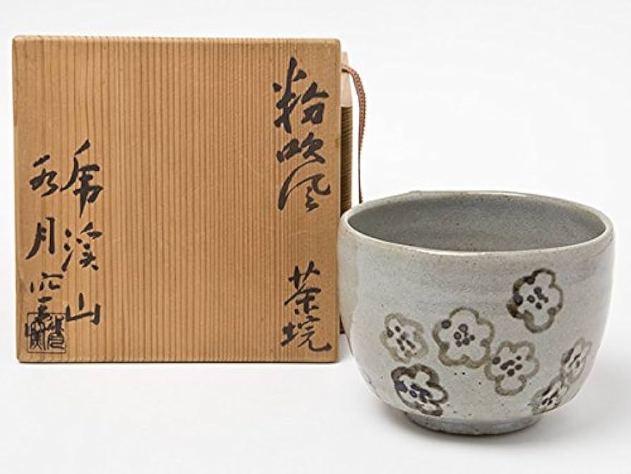 Amazon | 荒川武夫 作 虎渓山 水月窯 粉吹風茶碗 | 荒川武夫 | 抹茶碗 通販