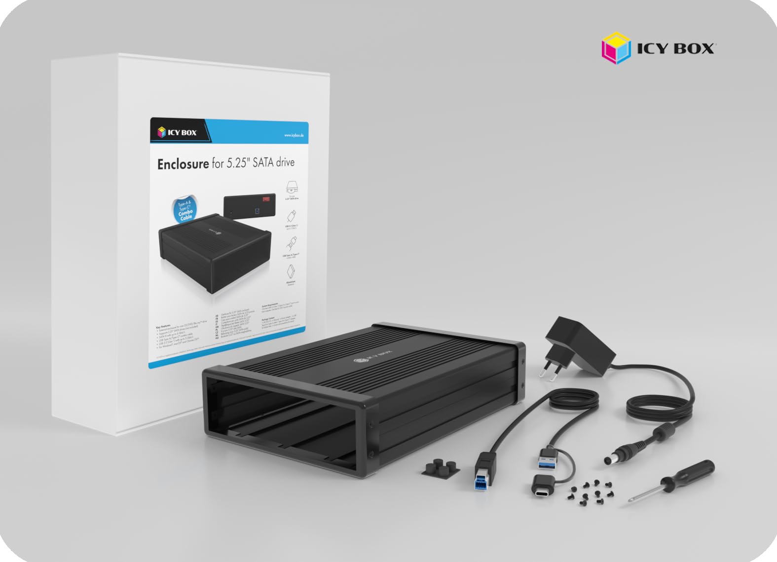 Amazon.com: ICY BOX Odd Enclosure 13.3 Cm (5.25) Sata Iii Black