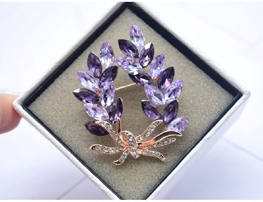 Amazon.co.jp: ブローチ ヨーロッパジュエリー高級クリスタルブローチ