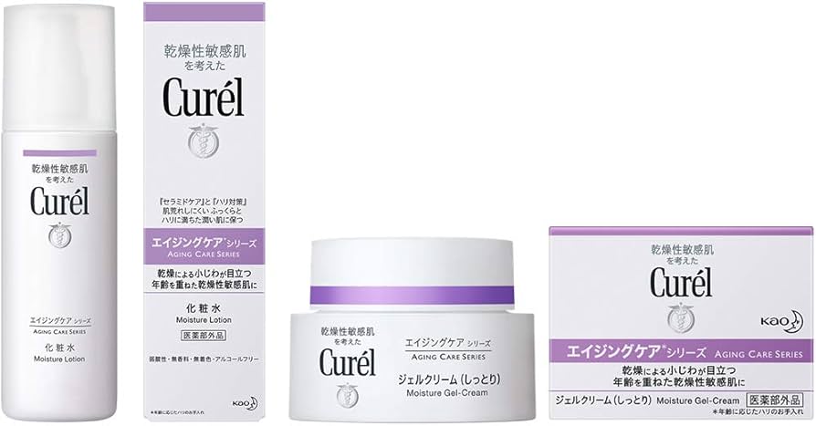 Amazon | キュレル 【セット買い】 エイジングケア ジェルクリーム40g