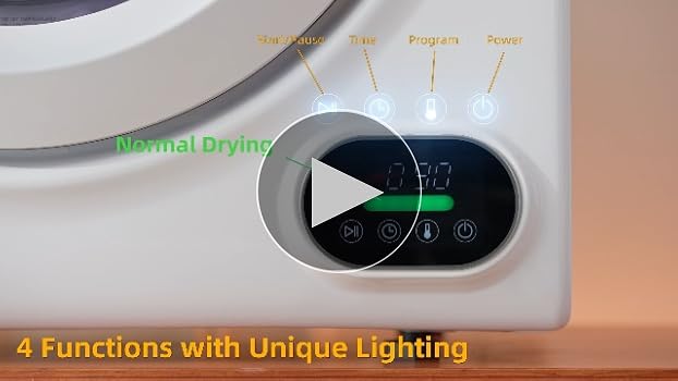 Amazon.com: Euhomy Compact Laundry Dryer, 3.5 cu ft Front Load