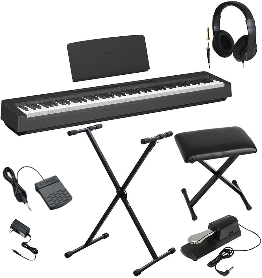 Amazon | YAMAHA P-145B 電子ピアノ Xスタンド・Xイス・ダンパーペダル