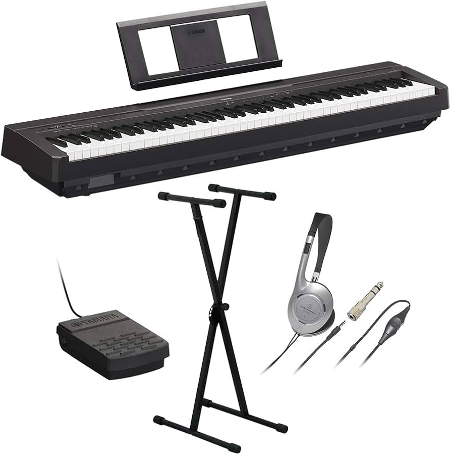 Amazon | YAMAHA P-45B ブラック 電子ピアノ 88鍵盤 Xスタンド