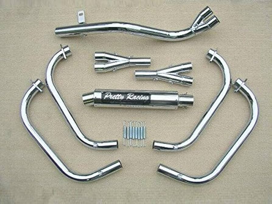 Amazon | ゼファー400/χ 分割式 42.7π 極タイプ1 PRETTY管 メッキ