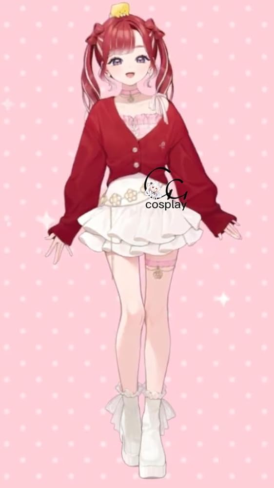 Amazon.co.jp: GGcosplay Vtuber 早乙女ベリー すぺしゃーれ新衣装