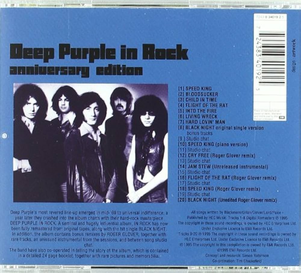 Deep Purple, Roger Glover, Ritchie Blackmore, Jon Lord, Ian Paice