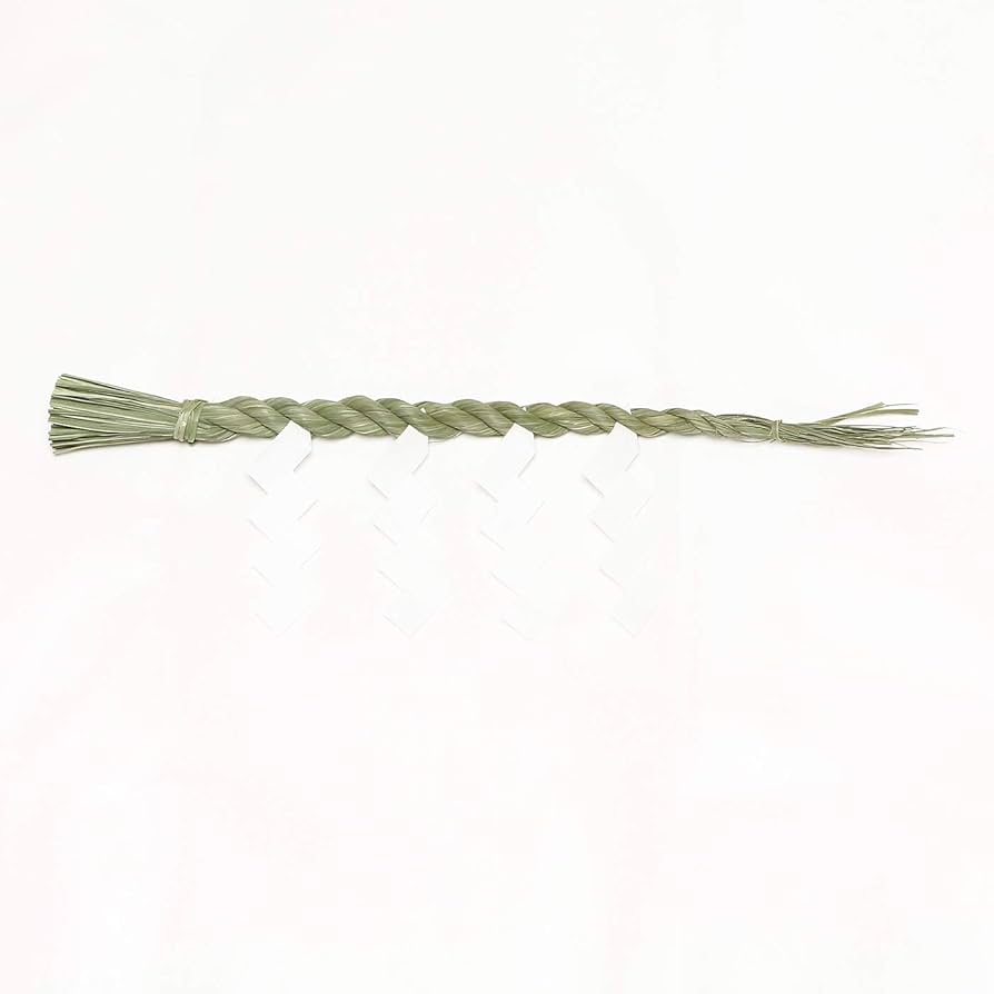 Amazon｜伊勢 - 宮忠 - しめ縄（神棚鳥居用） 1尺一本〆 （切下げ4枚付