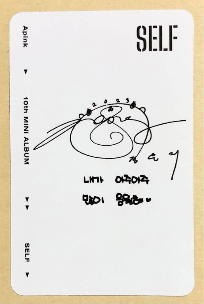 Amazon.co.jp: Apink ウンジ EUNJI SELF アルバム 白 トレカ : ホビー