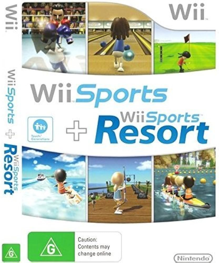 Amazon.com: Nintendo Wii Sports / Wii Sports Resort - 2 Games on 1