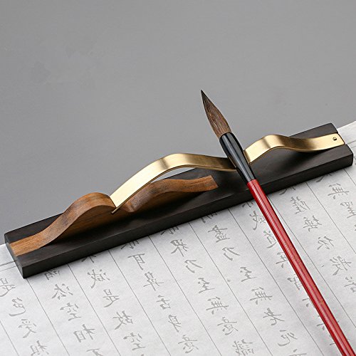 Amazon | 木製 毛筆おき 筆置き ペンホルダー ペン立て 書道用品