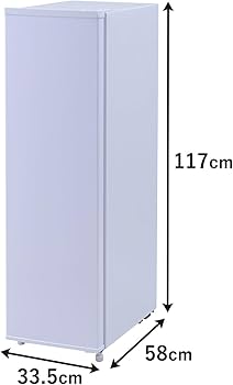 Amazon | [山善] 冷凍庫 70L 右開き YF-SU70(W) ホワイト 一人暮らし