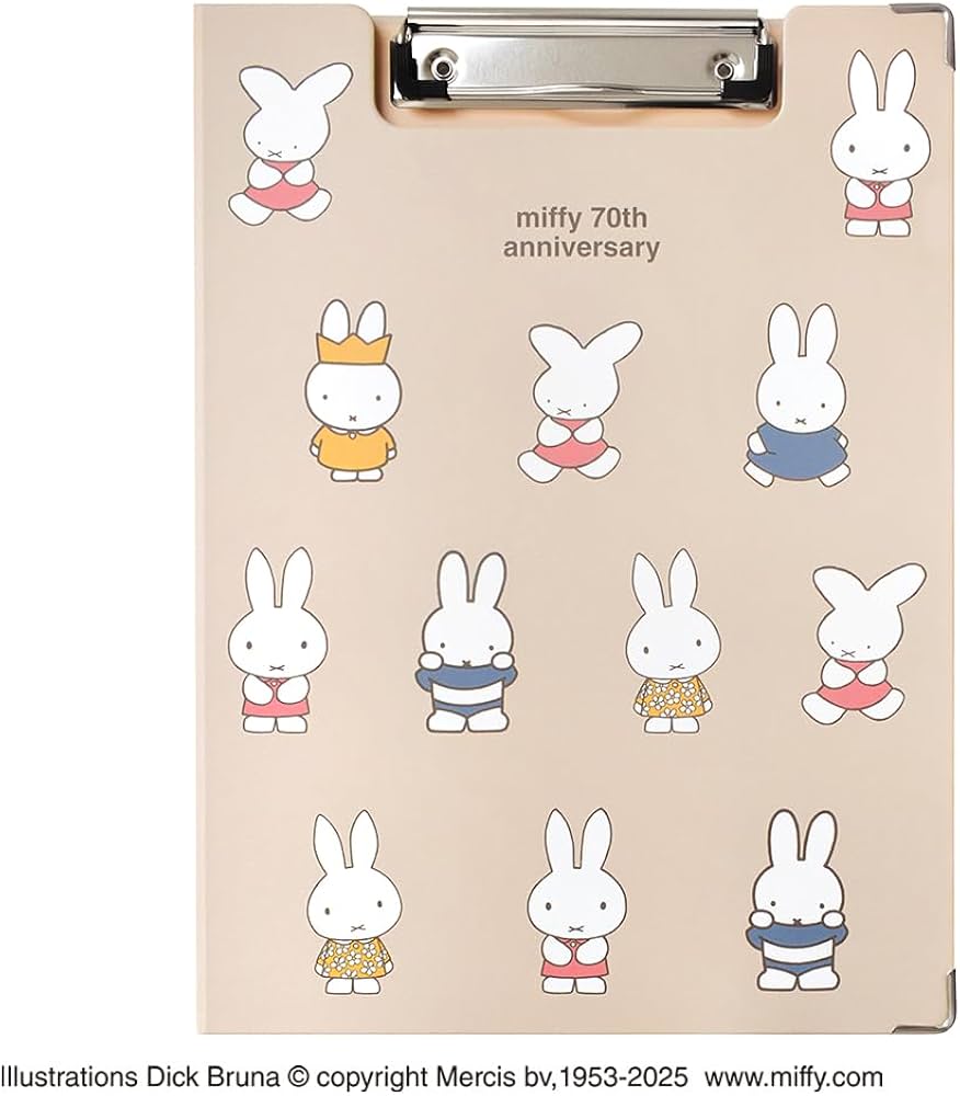 Amazon.com: ST-ZMF0058 Miffy Clipboard, 70th Anniversary Beige