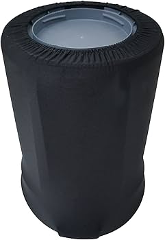 Amazon.com: Spandex & Table Linens Black Spandex Stretch Trash Can