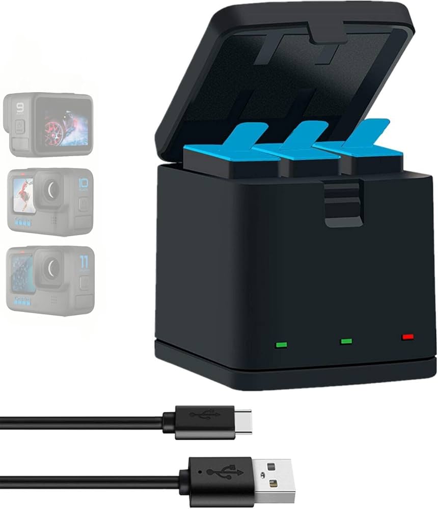 Amazon | Kiowon GoPro HERO12 HERO11 HERO10 HERO9用 充電器 for