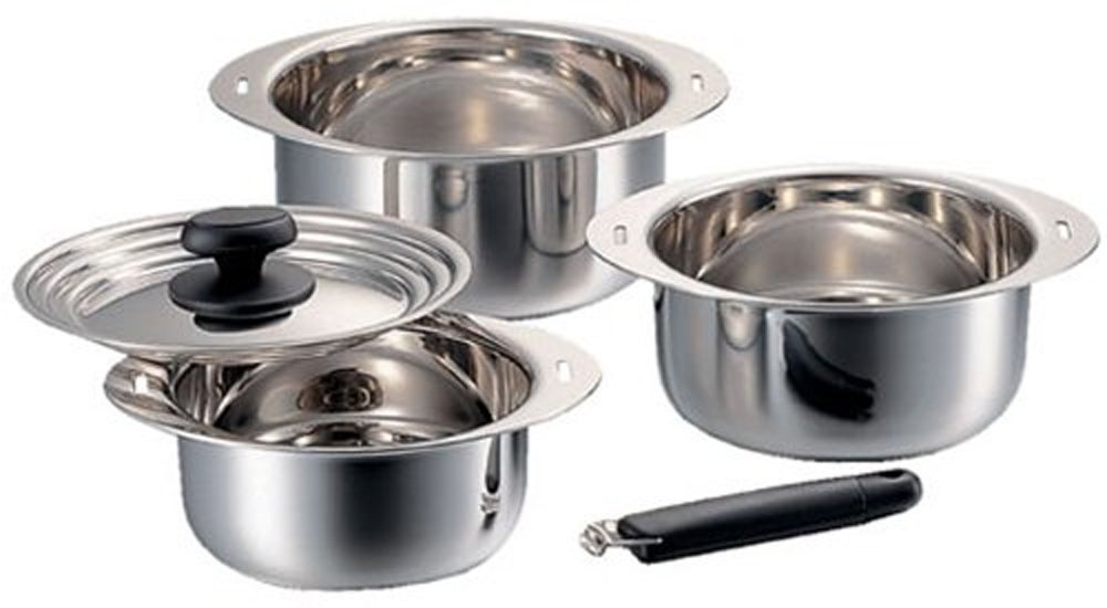 Amazon.co.jp: 宮崎製作所 十得鍋セット ソースポット16・18・20cm